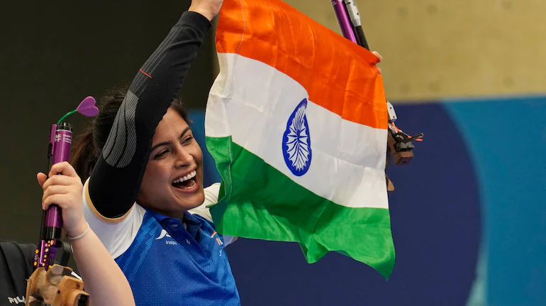 Manu Bhaker - First Indian Woman to Win Shooting Medal at Olympics 2024